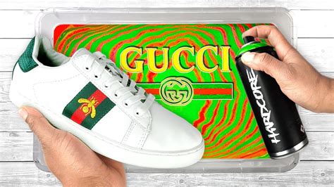 hydro dip film gucci|Gucci hydro dip shoes youtube.